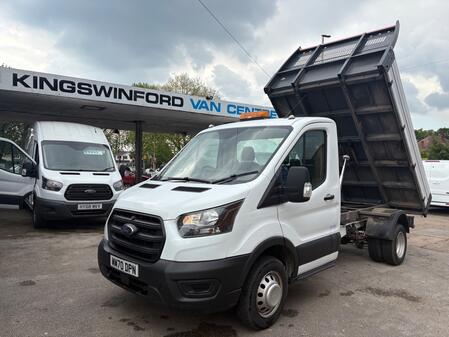 FORD TRANSIT 2020 (70) Ford Transit T350 2.0 Eco Blue L2 Single Cab Tipper With Air Conditioning,